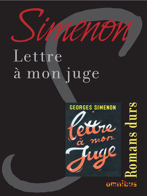 cover image of Lettre à mon juge